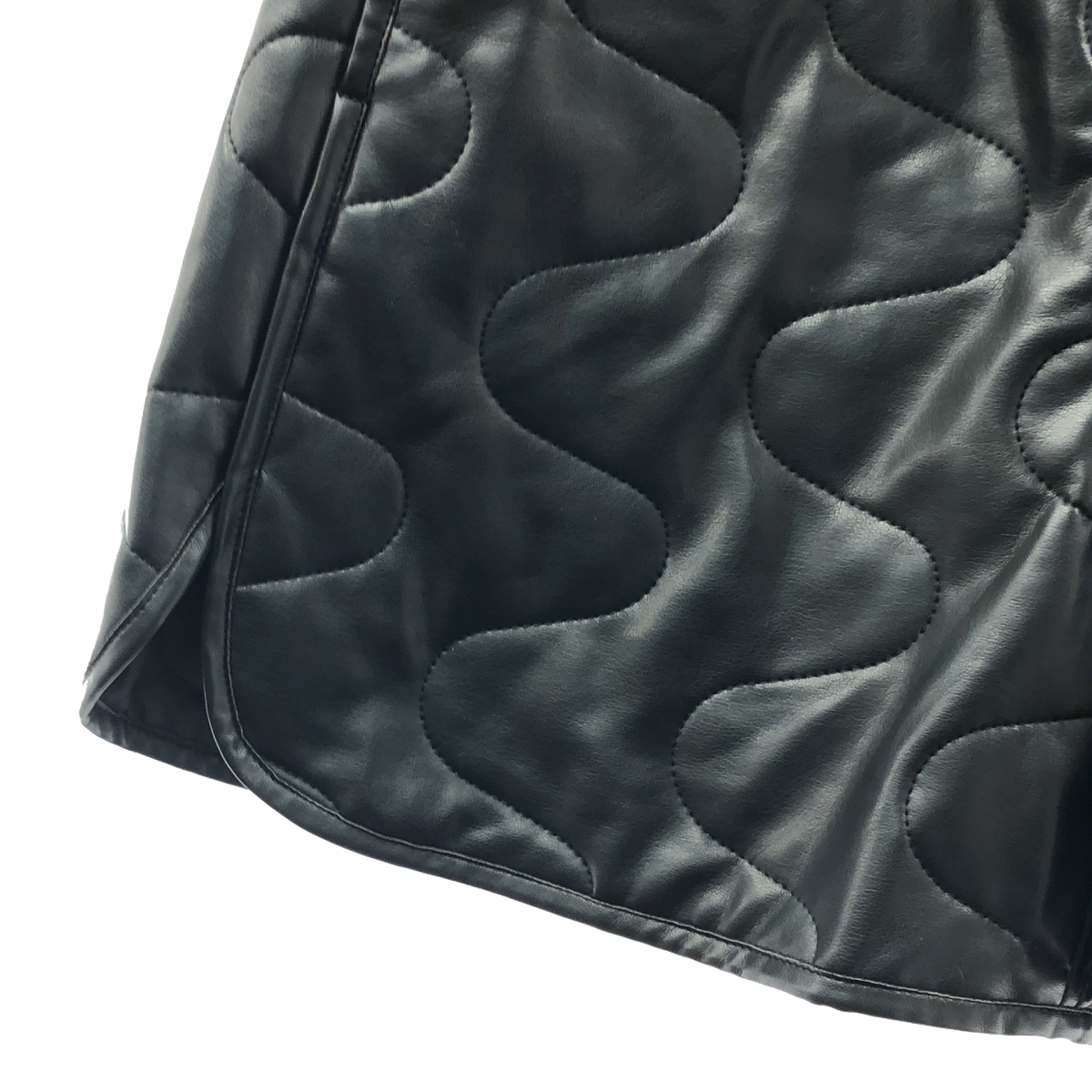 LE CIEL BLEU / ルシェルブルー キルティング フェイクレザー スカートパンツ