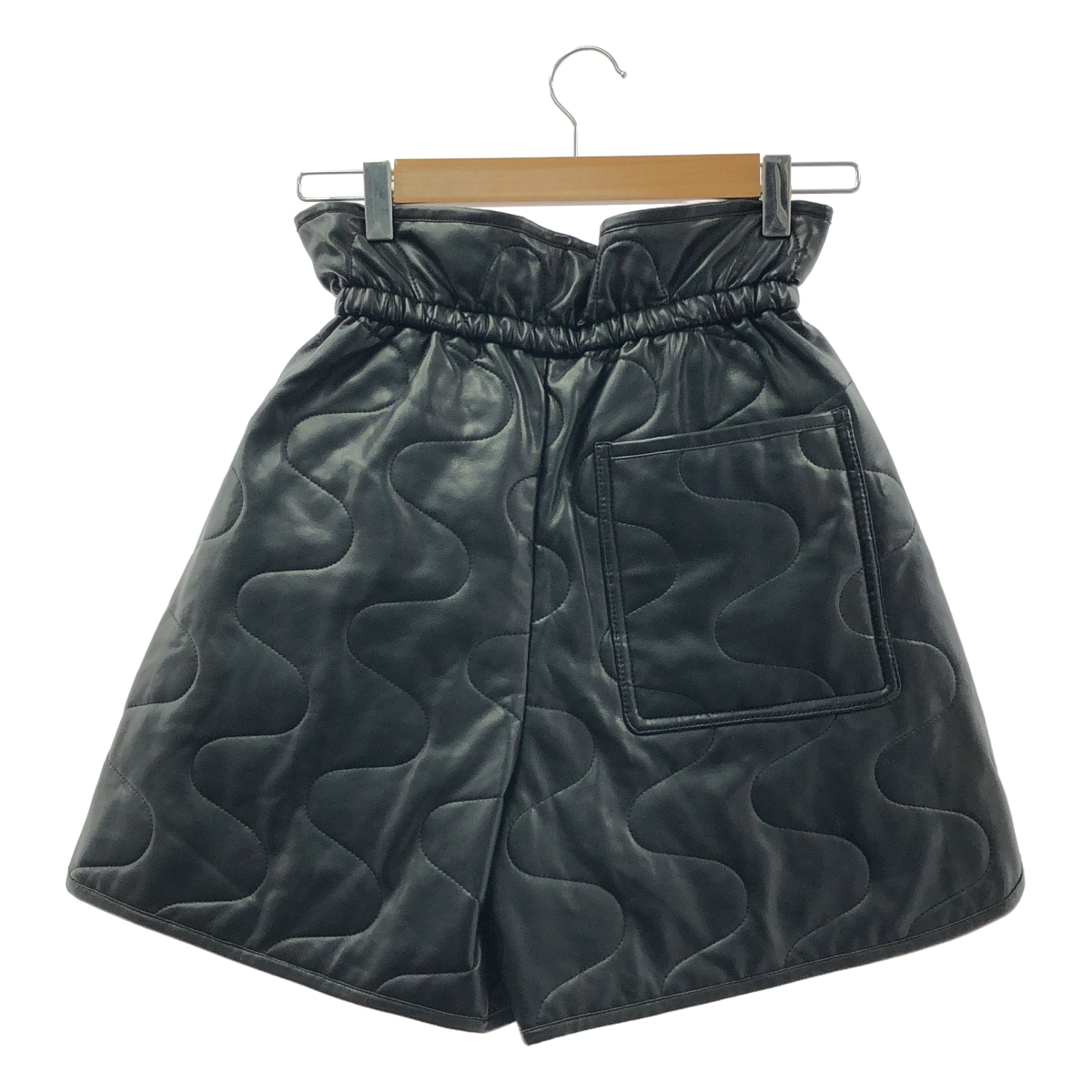 LE CIEL BLEU / ルシェルブルー キルティング フェイクレザー スカートパンツ