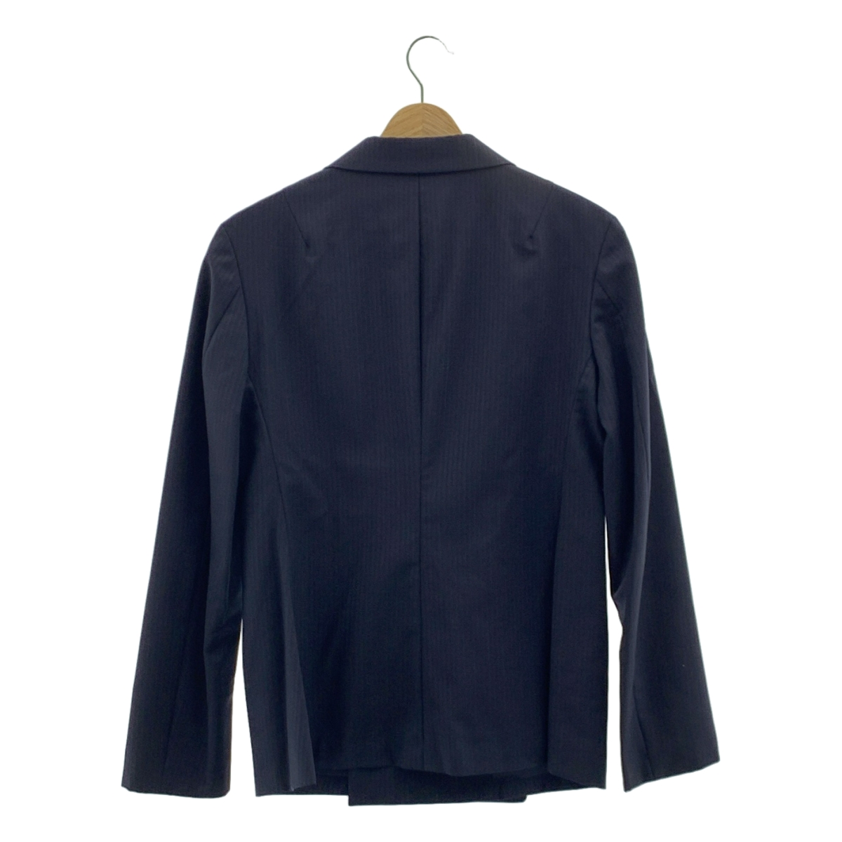 YOHJI YAMAMOTO +NOIR / ヨウジヤマモトプリュスノアール ウール モヘア ストライプ ピークドラペル ジャケット