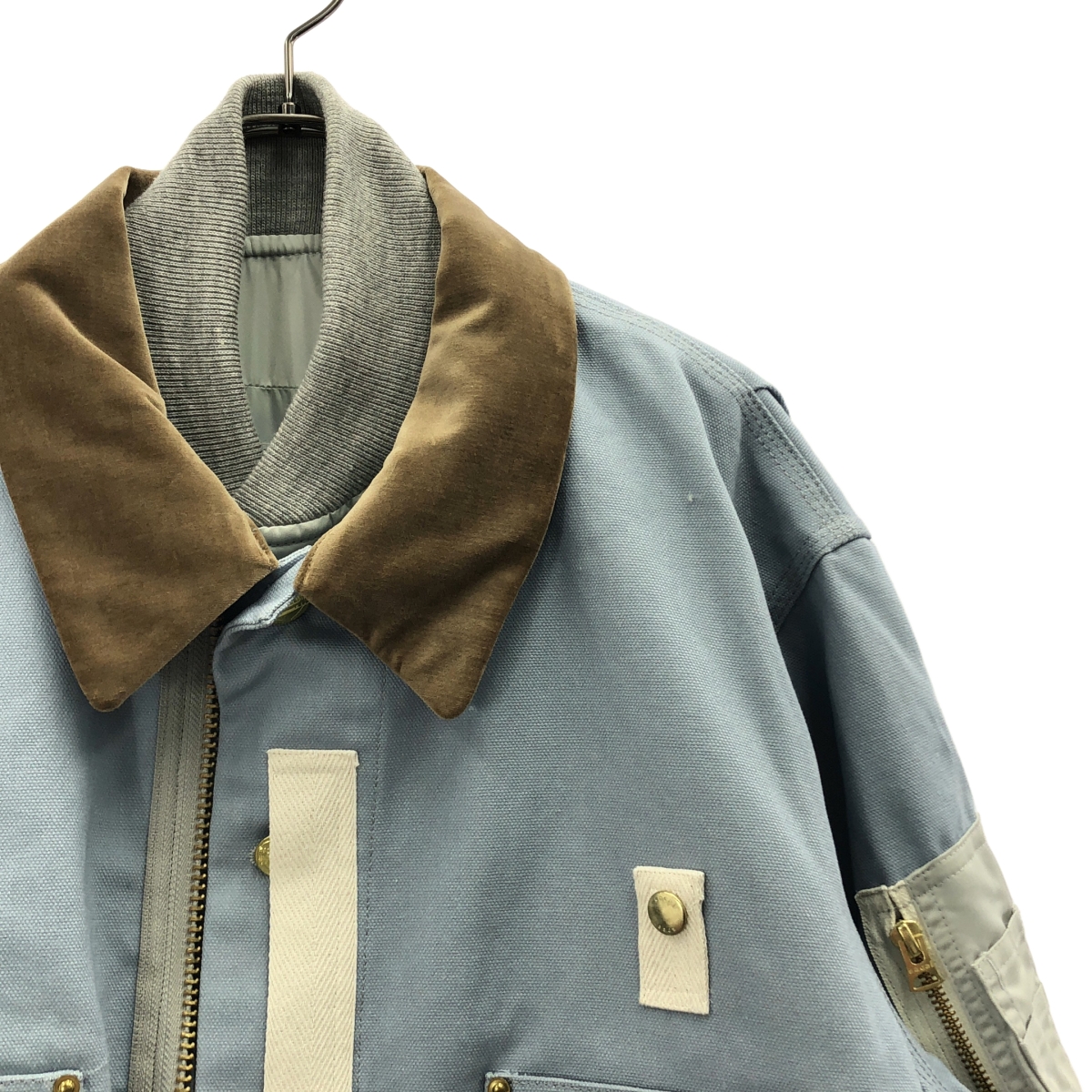 sacai / サカイ ×CARHARTT WIP / Canvas MA-1 Jacket ドッキング ミシガン ジャケット