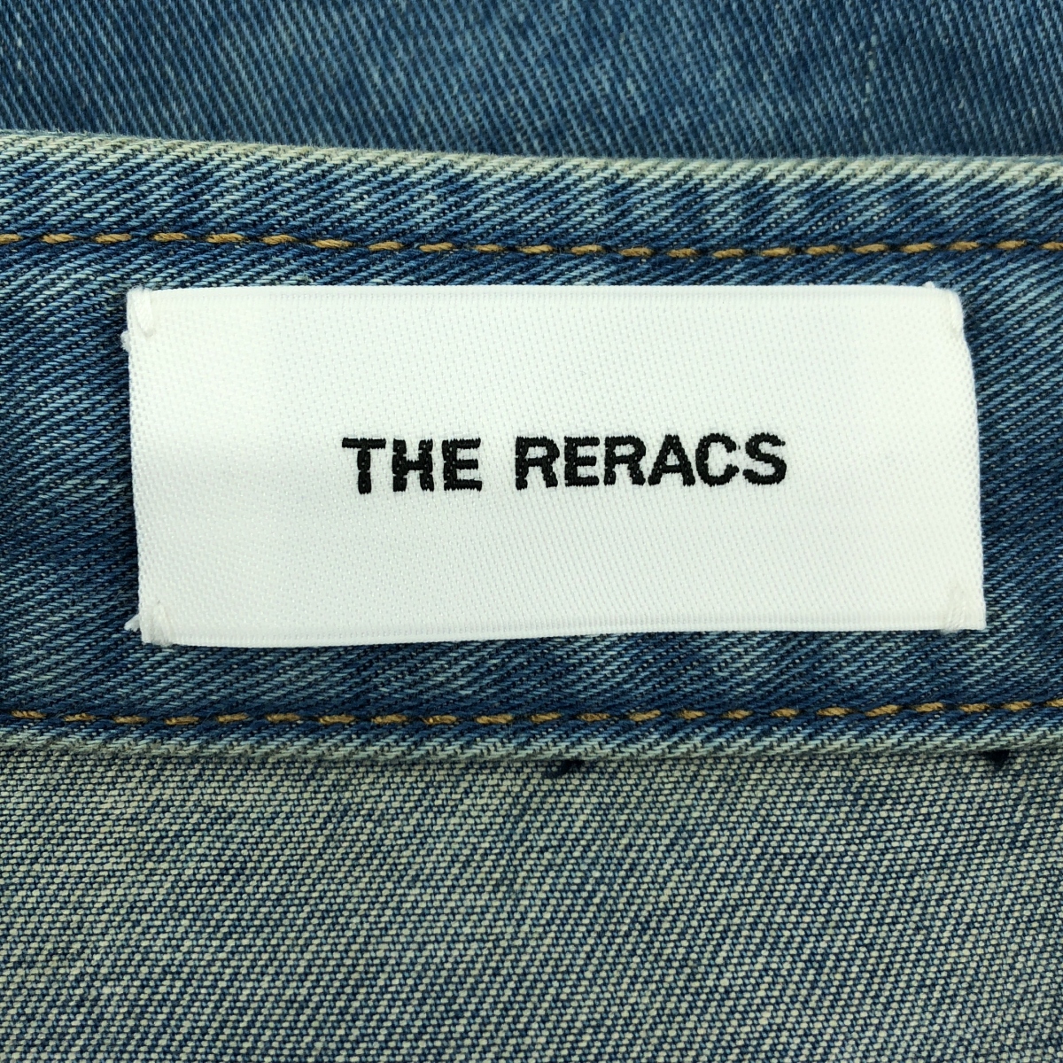 THE RERACS / ザリラクス BANDCOLLAR DENIM S/S SHIRT バンドカラー デニムシャツ
