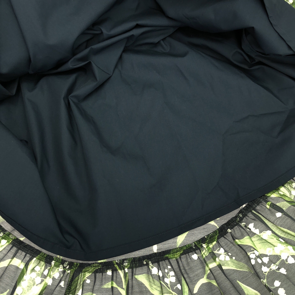 SEVEN TEN by MIHO KAWAHITO / セブンテンバイミホカワヒト すずらんプリント シアー ワンピース / 裏地付き