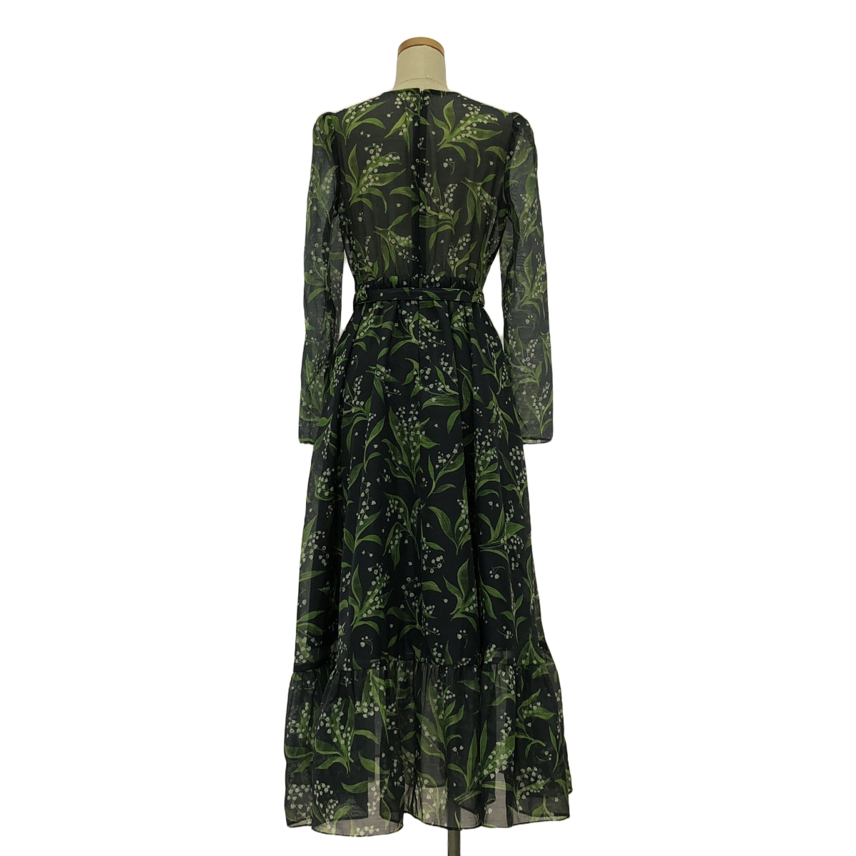 SEVEN TEN by MIHO KAWAHITO / セブンテンバイミホカワヒト すずらんプリント シアー ワンピース / 裏地付き