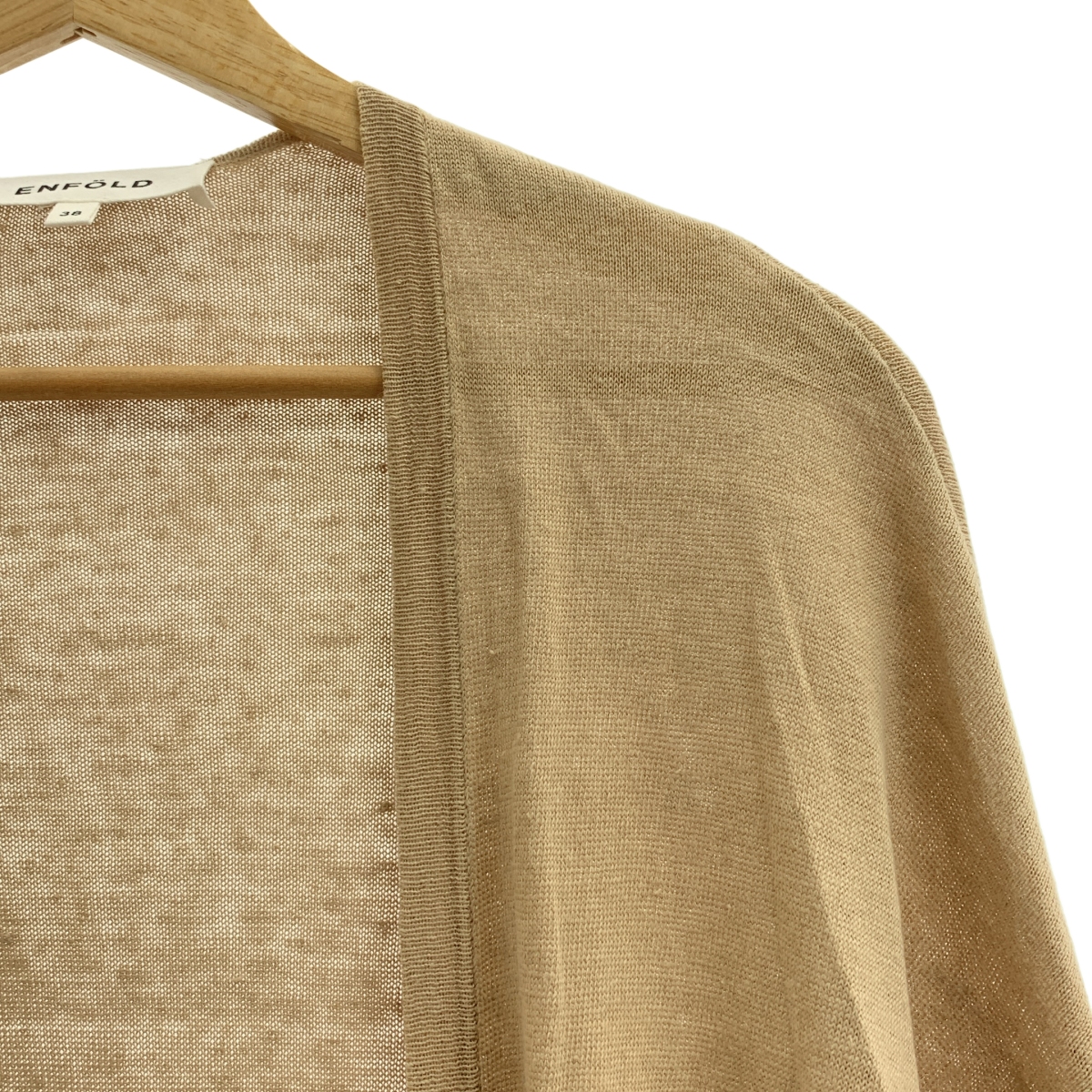 ENFOLD / エンフォルド リネン ロングカーディガン