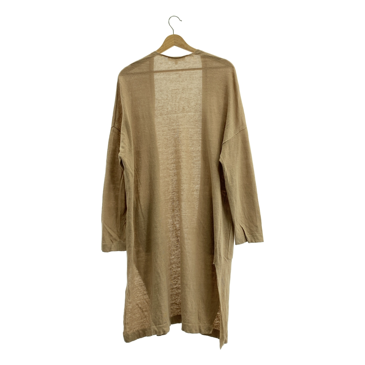 ENFOLD / エンフォルド リネン ロングカーディガン