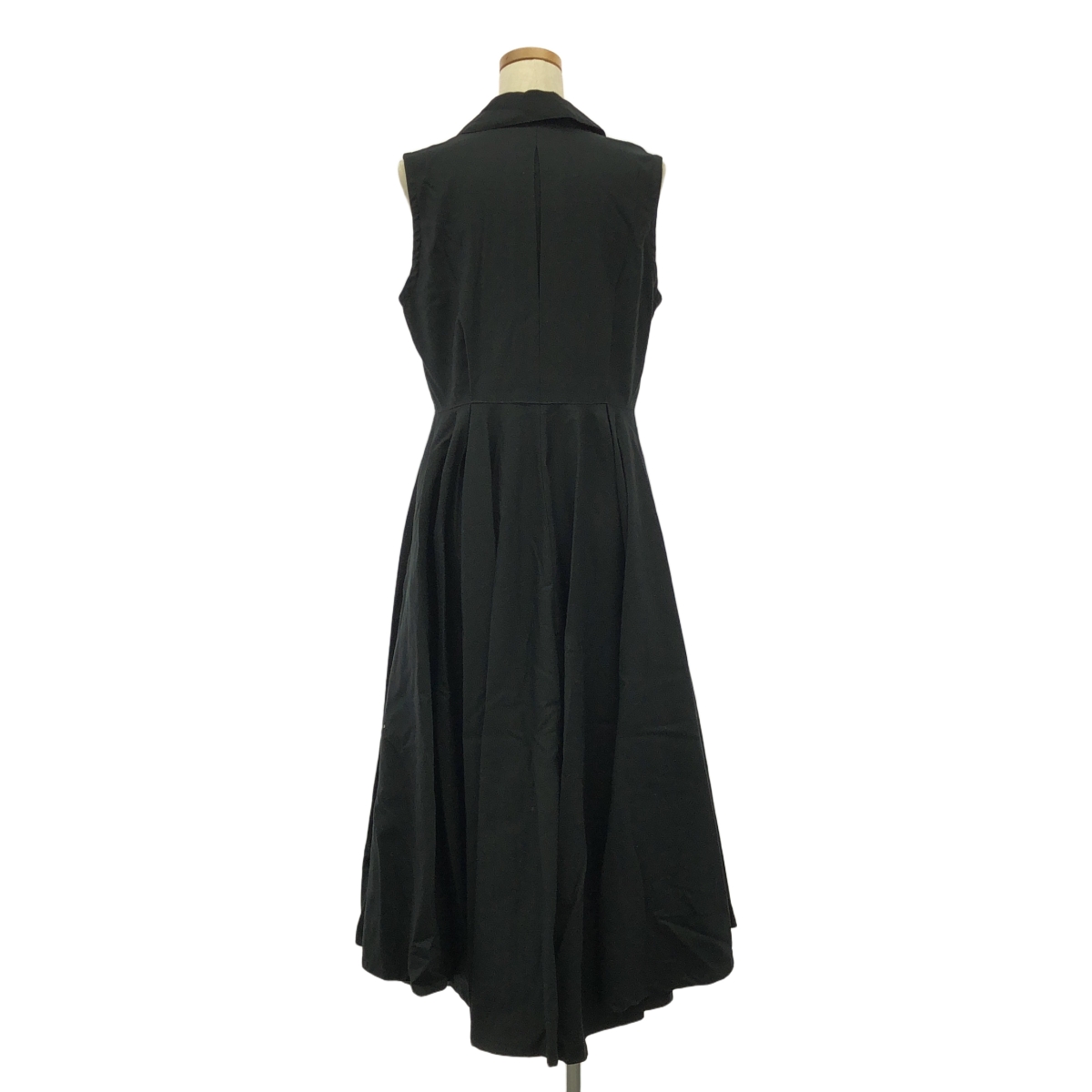 foufou / フーフー THE DRESS no-sleeve open collar dress ノースリーブオープンカラードレス