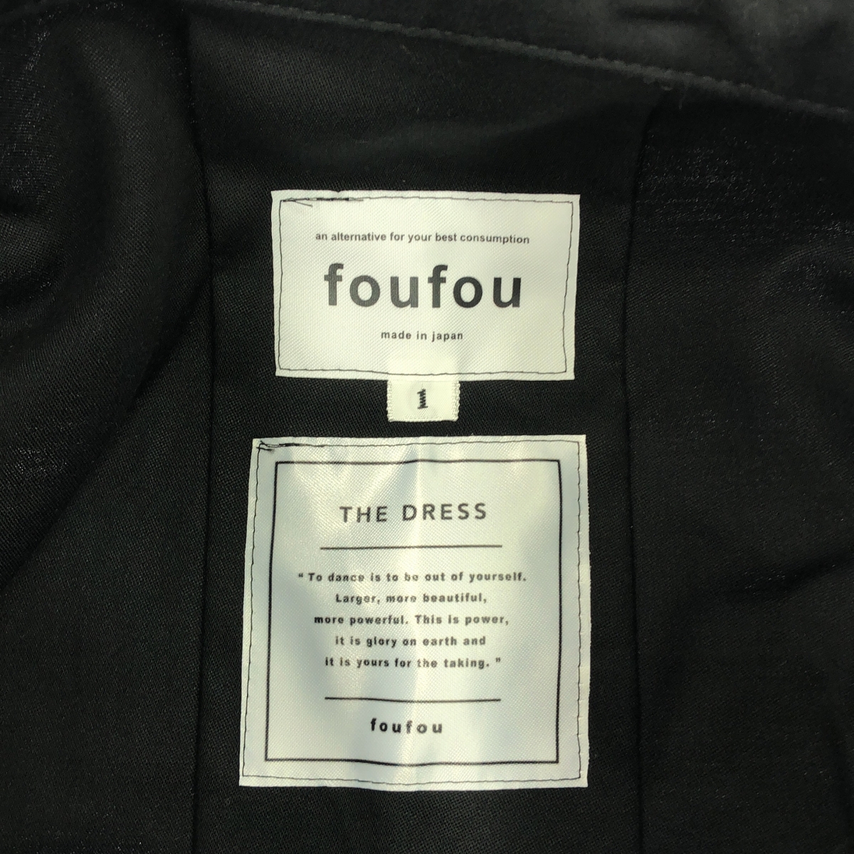 foufou / フーフー THE DRESS no-sleeve open collar dress ノースリーブオープンカラードレス