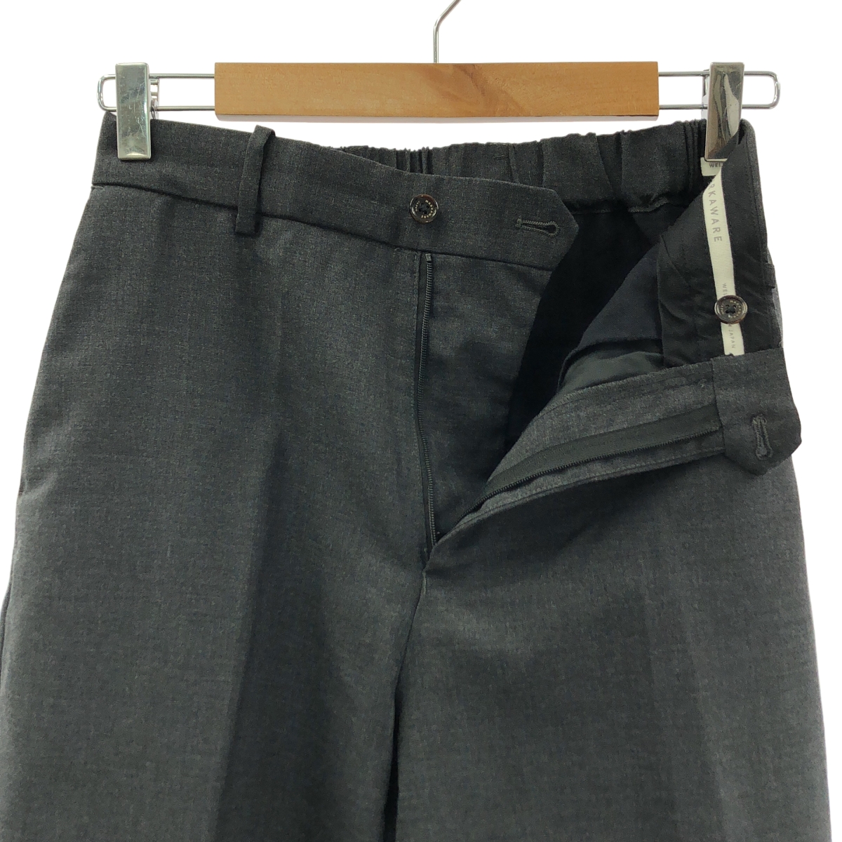 MARKAWARE / マーカウェア FLAT FRONT TROUSERS ORGANIC WOOL TROPICAL / テーパード スラックス パンツ