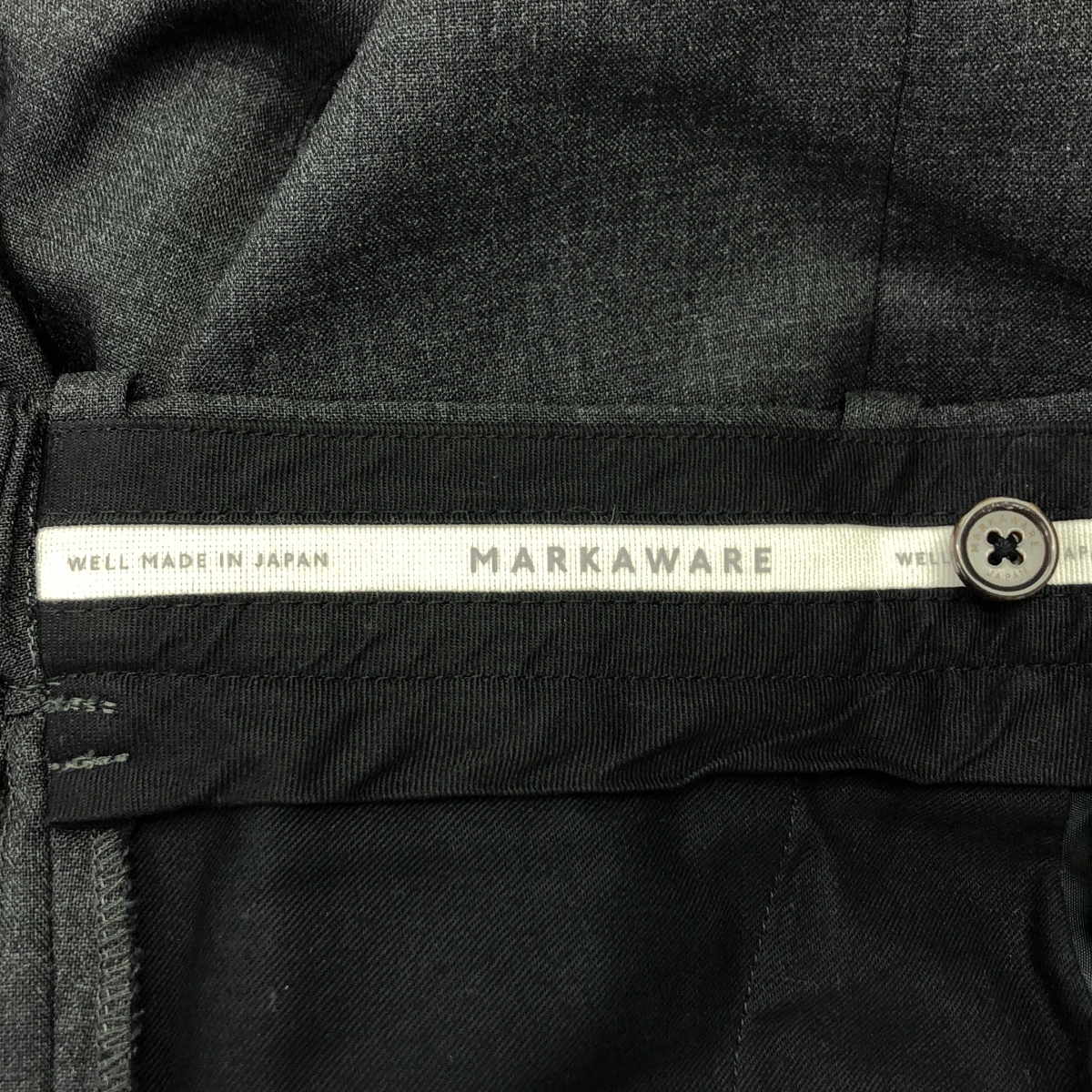 MARKAWARE / マーカウェア FLAT FRONT TROUSERS ORGANIC WOOL TROPICAL / テーパード スラックス パンツ