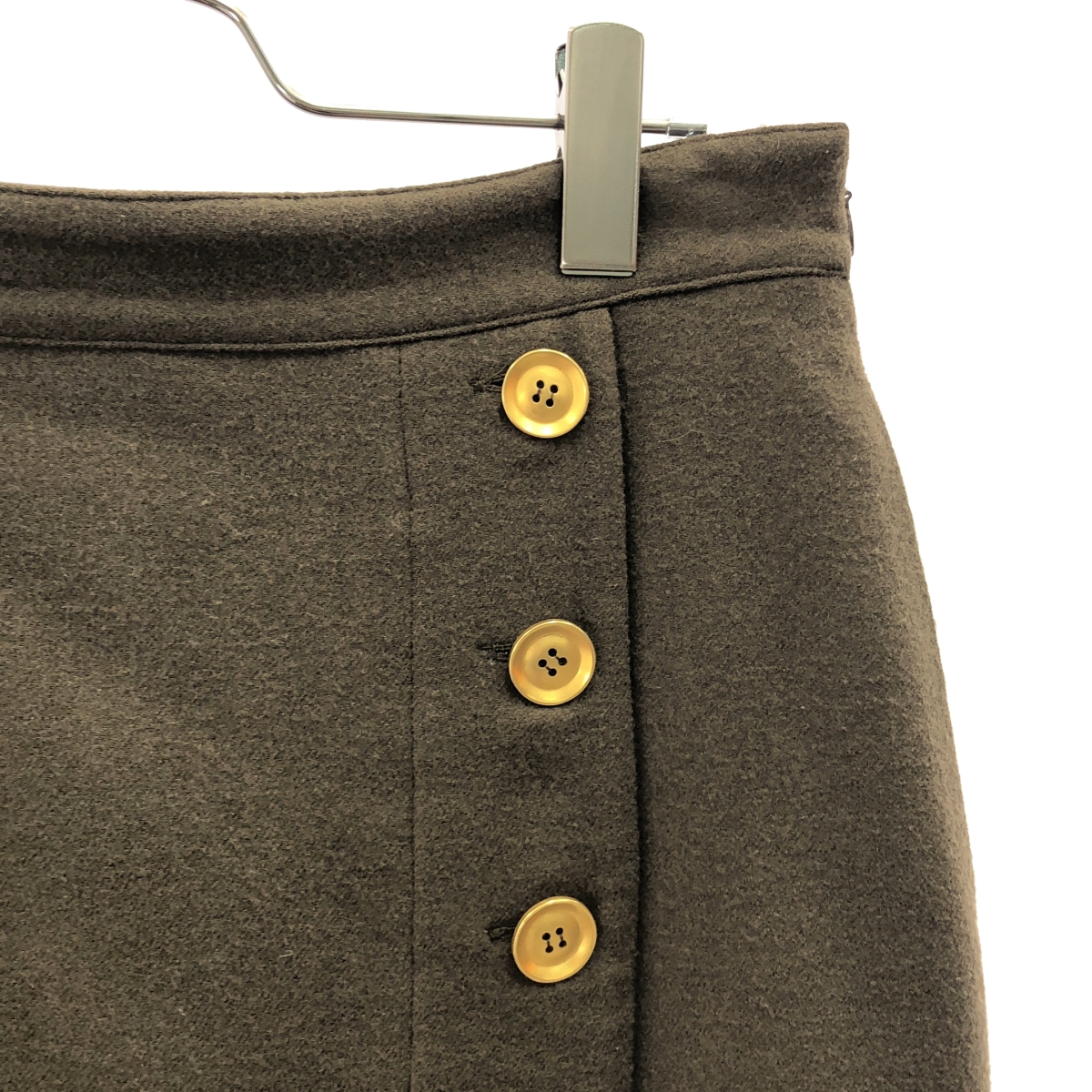 GIVENCHY / ジバンシィ ウール アシンメトリー ロング スカート