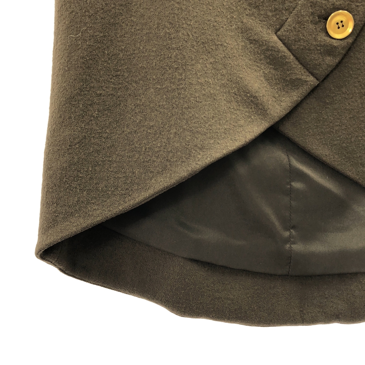 GIVENCHY / ジバンシィ ウール アシンメトリー ロング スカート