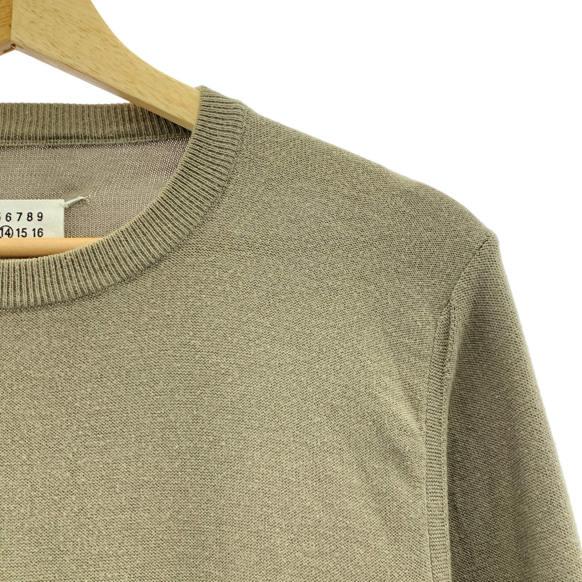 Maison Martin Margiela / メゾンマルタンマルジェラ コットン エルボーパッチ クルーネックニット