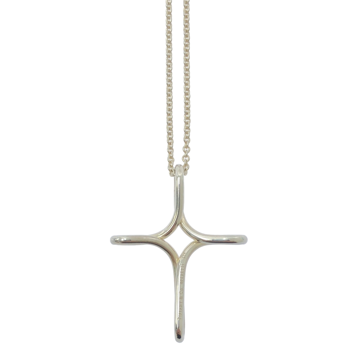 Tiffany & Co / ティファニー Elsa Peretti エルサ・ペレッティ / インフィニティ オープンクロス ネックレス シルバー925