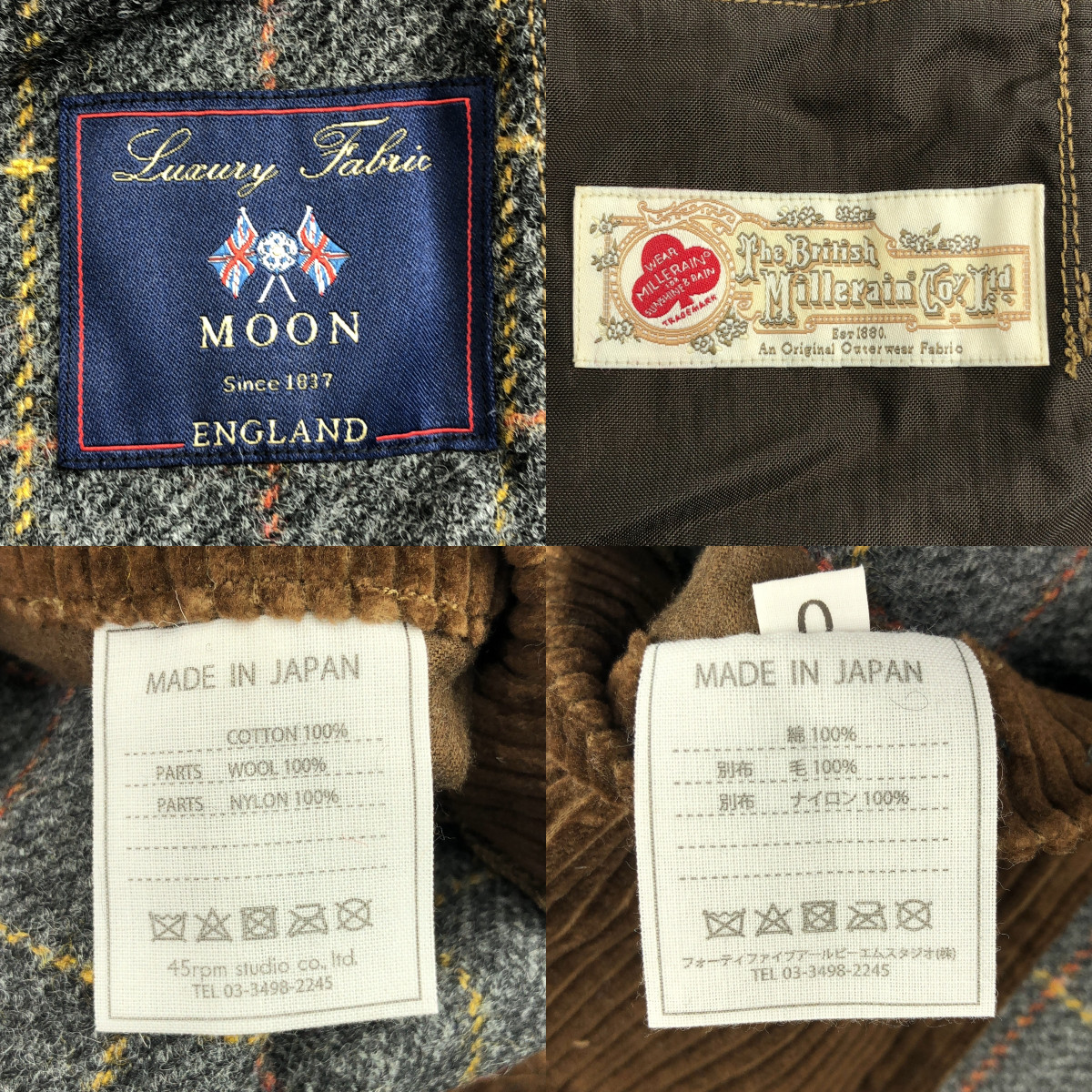 45r / フォーティファイブアール オイルドコットンの908ケープ コート