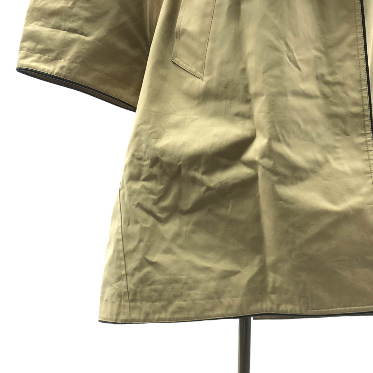 BALENCIAGA / バレンシアガ パイピングレザー オーバーサイズ コート