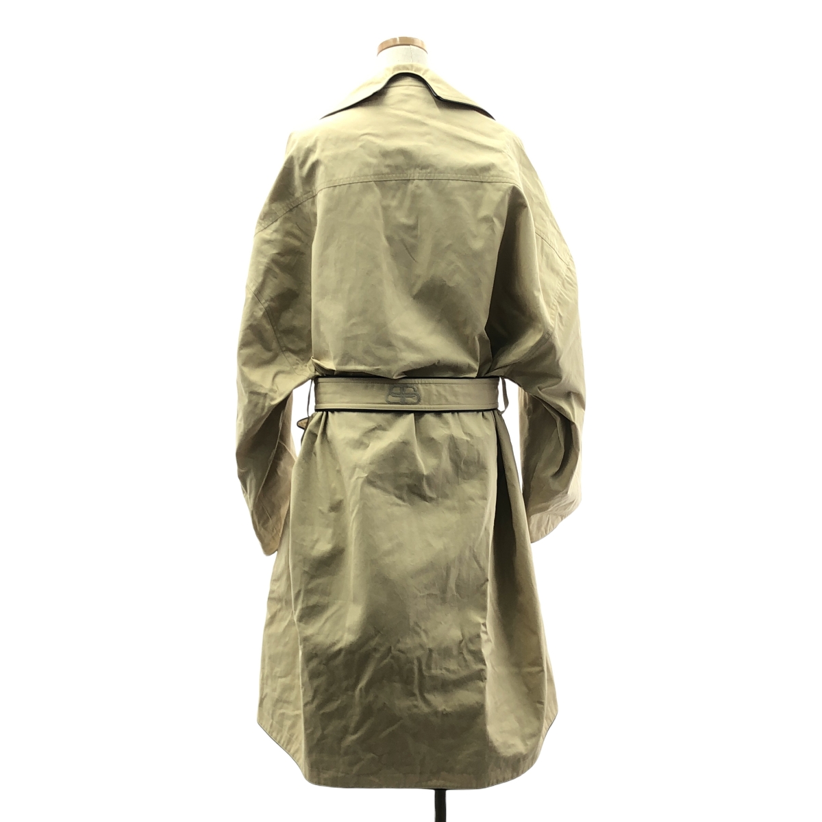 BALENCIAGA / バレンシアガ パイピングレザー オーバーサイズ コート