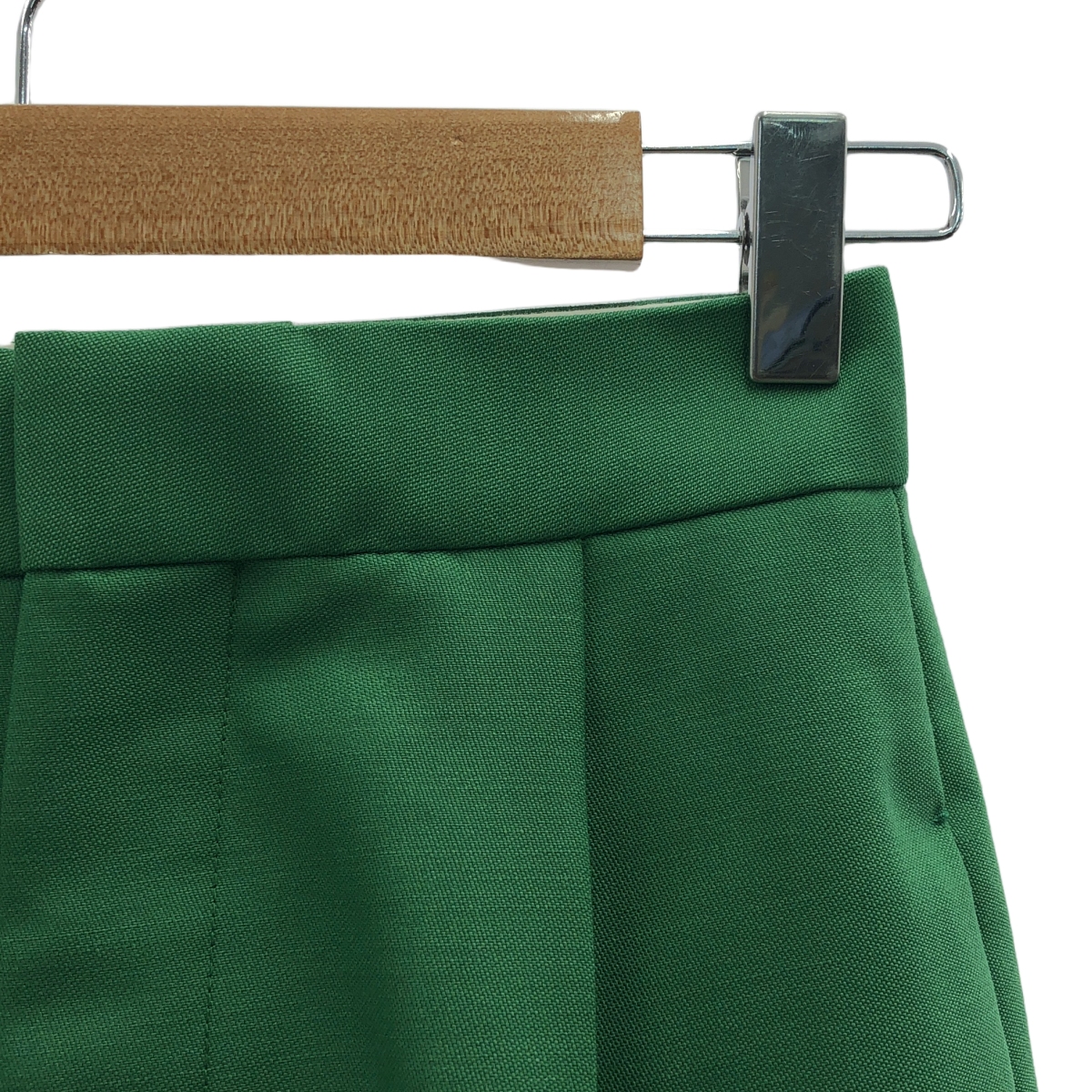 Drawer / ドゥロワー ウール モヘヤ タック パンツ