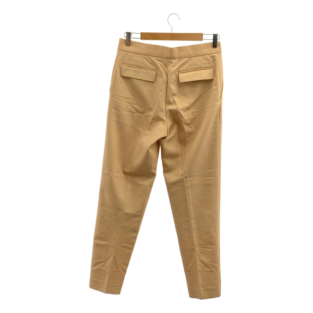 ebure / エブール ウール混 センタープレス サイドスリット スラックス パンツ