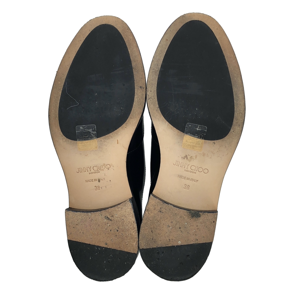 JIMMY CHOO / ジミーチュウ パテントレザー ビジュー レースアップ シューズ