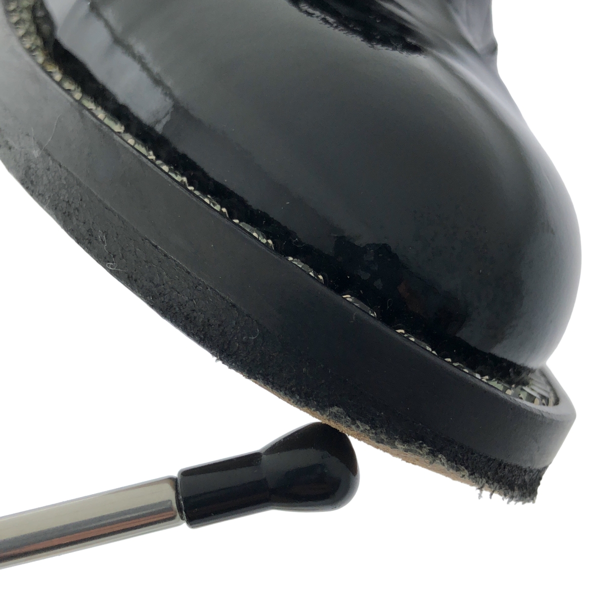 JIMMY CHOO / ジミーチュウ パテントレザー ビジュー レースアップ シューズ