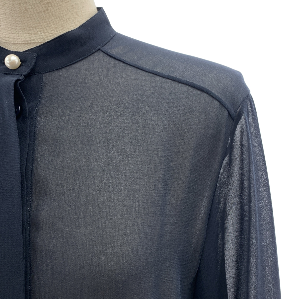 GOLDEN GOOSE / ゴールデングース ドッキング パールボタン シアーシャツ タック ジャンプスーツ オールインワン