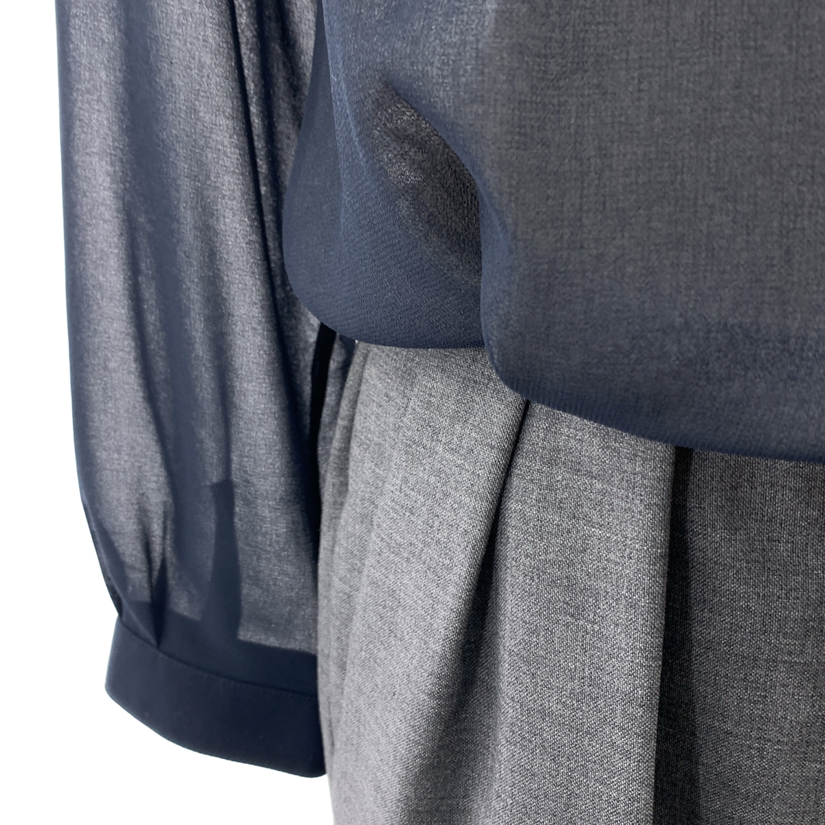 GOLDEN GOOSE / ゴールデングース ドッキング パールボタン シアーシャツ タック ジャンプスーツ オールインワン