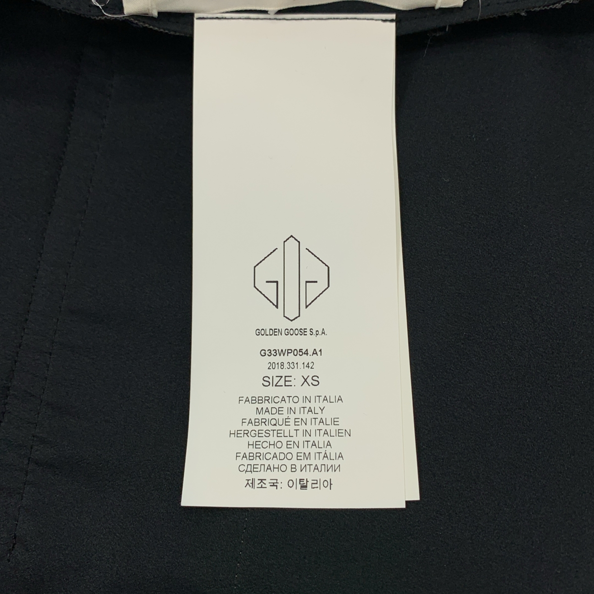 GOLDEN GOOSE / ゴールデングース ドッキング パールボタン シアーシャツ タック ジャンプスーツ オールインワン