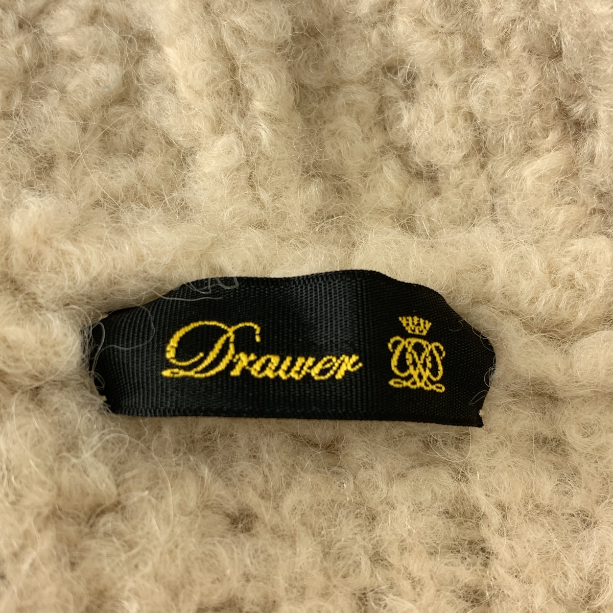 Drawer / ドゥロワー 3Gミラノ編みフーデッドニットコート