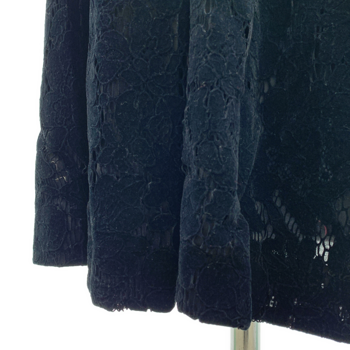 COMME des GARCONS / コムデギャルソン コットン 断ち切り カットワーク レース ドローストリング ボリューム スカート