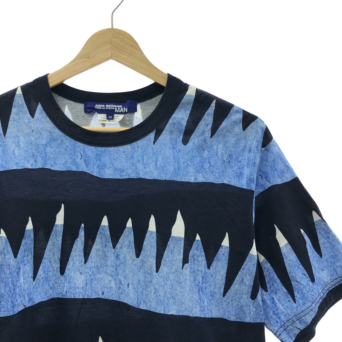 JUNYAWATANABE COMMEdesGARCONS MAN / ジュンヤワタナベマン 総柄 プリント クルーネック Tシャツ カットソー