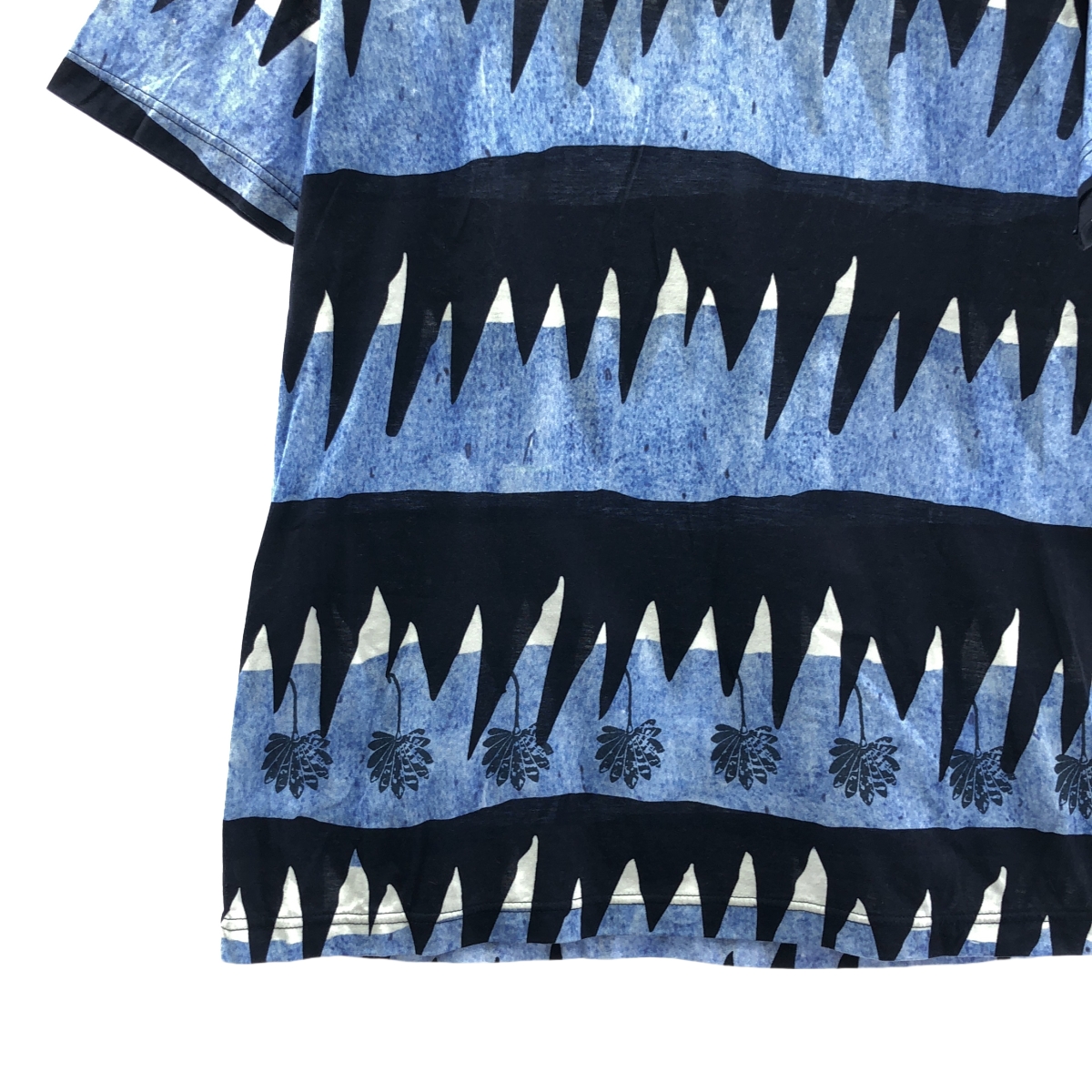 JUNYAWATANABE COMMEdesGARCONS MAN / ジュンヤワタナベマン 総柄 プリント クルーネック Tシャツ カットソー