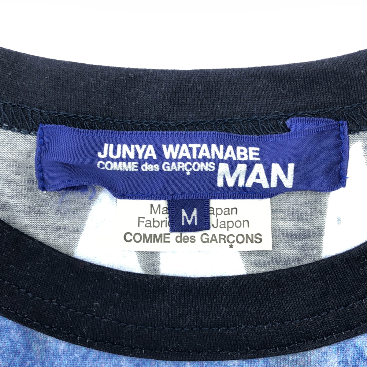 JUNYAWATANABE COMMEdesGARCONS MAN / ジュンヤワタナベマン 総柄 プリント クルーネック Tシャツ カットソー