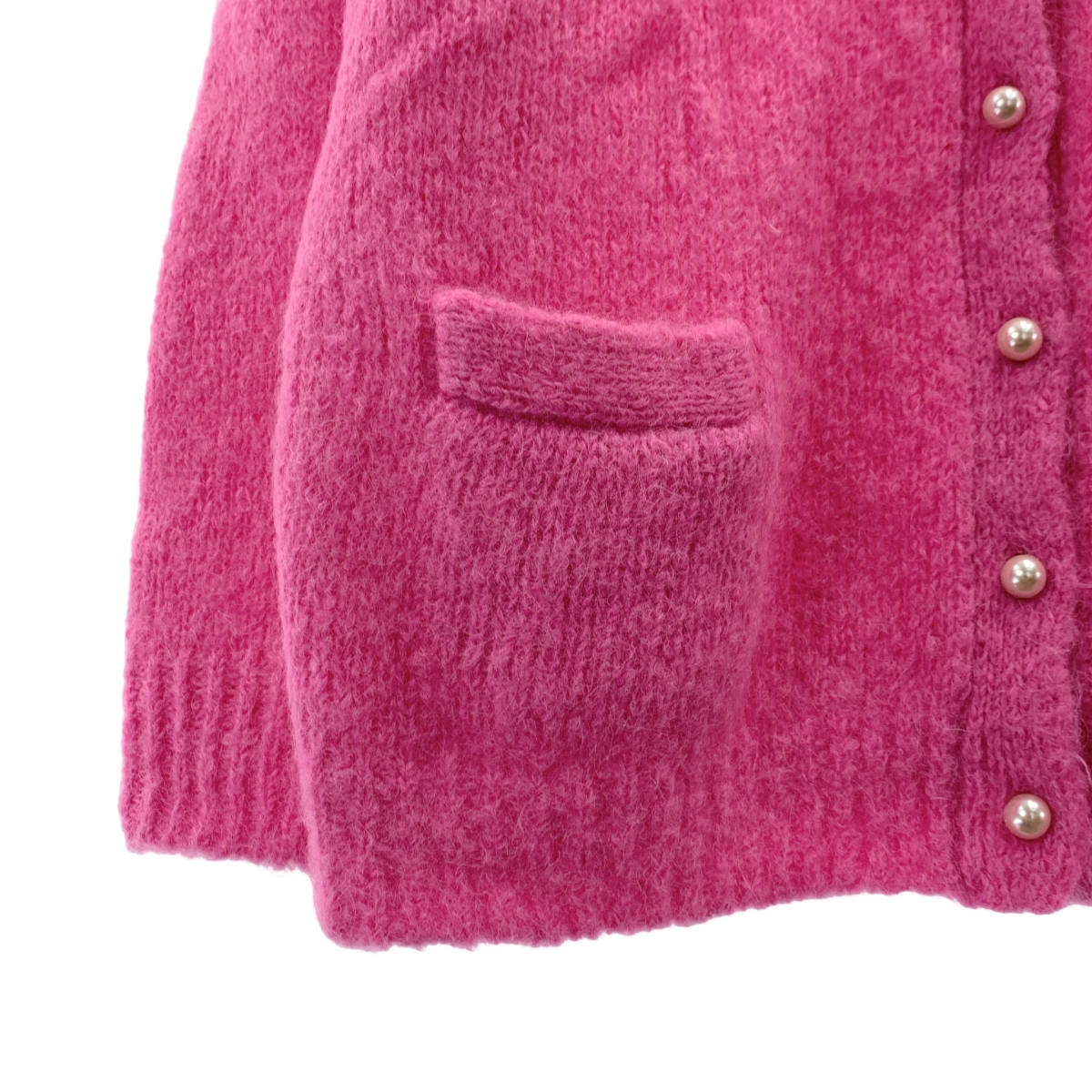 MADISON BLUE / マディソンブルー LOOSE BIG V CD MOHAIR モヘア アルパカ Vネック ニット カーディガン