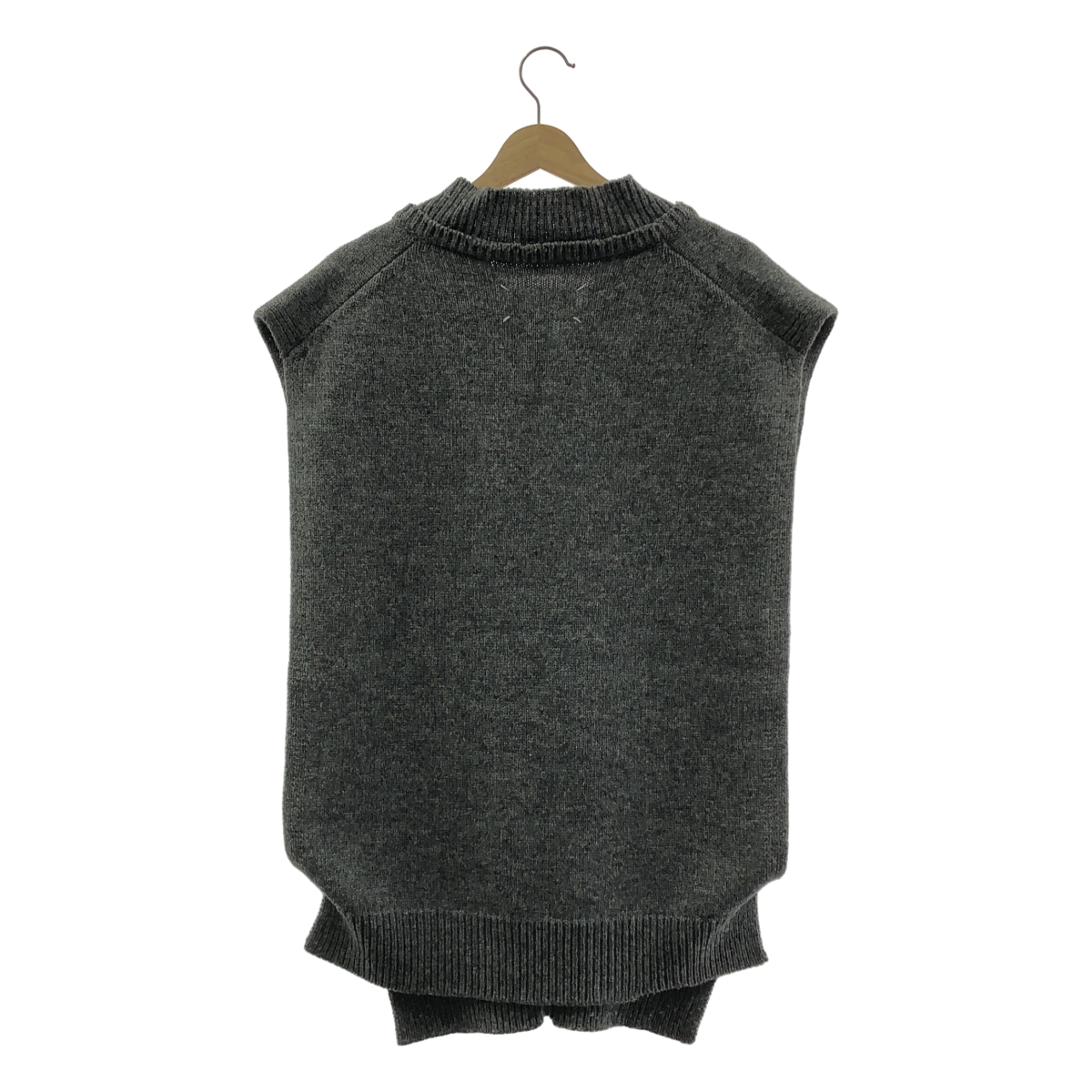 Maison Margiela / メゾンマルジェラ ウール リネン オーバーサイズ レイヤードVネック タバード ニットベスト