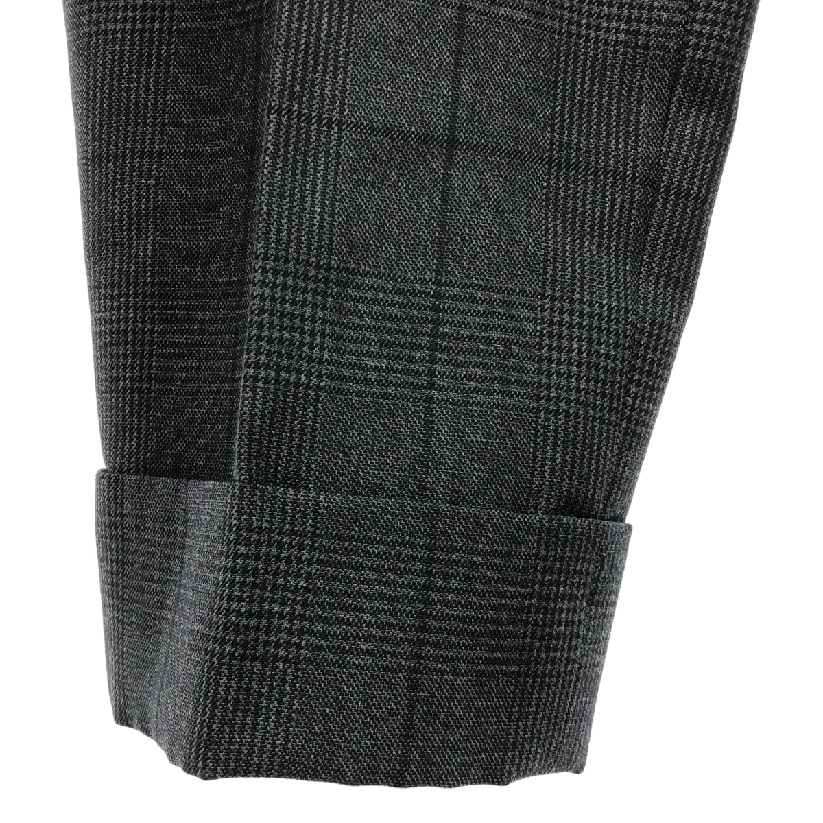 MARGARET HOWELL / マーガレットハウエル ウール リネン チェック スラックス パンツ