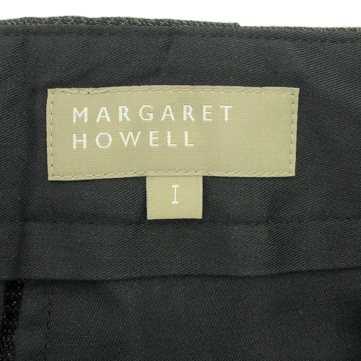 MARGARET HOWELL / マーガレットハウエル ウール リネン チェック スラックス パンツ