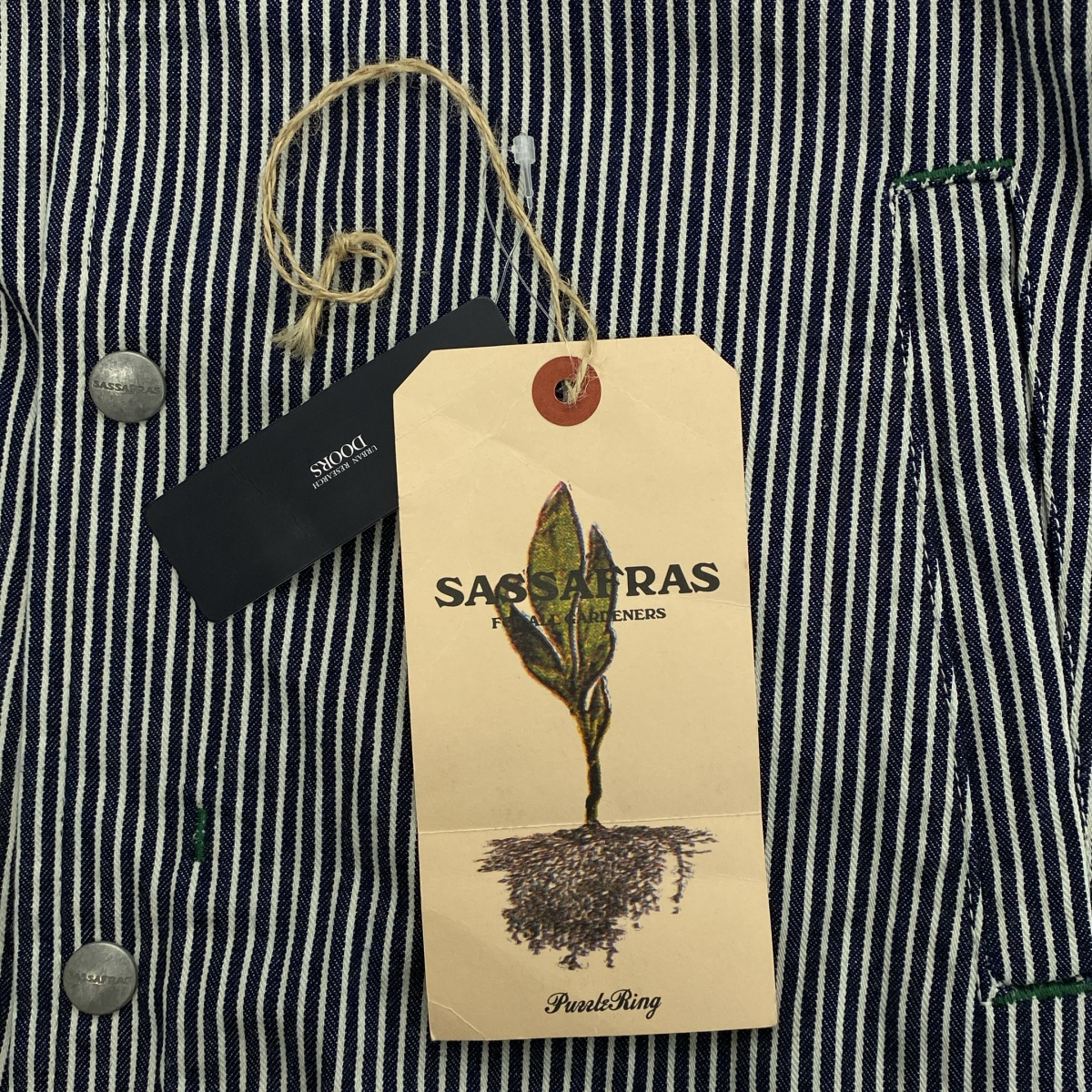 SASSAFRAS / ササフラス Gardener Bud Breaker 8oz Hickory ヒッコリー ガーデナー バッドブレイカー フーデッドジャケット