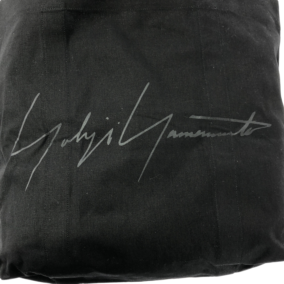 YOHJI YAMAMOTO / ヨウジヤマモト ロゴプリント キャンバス トートバッグ