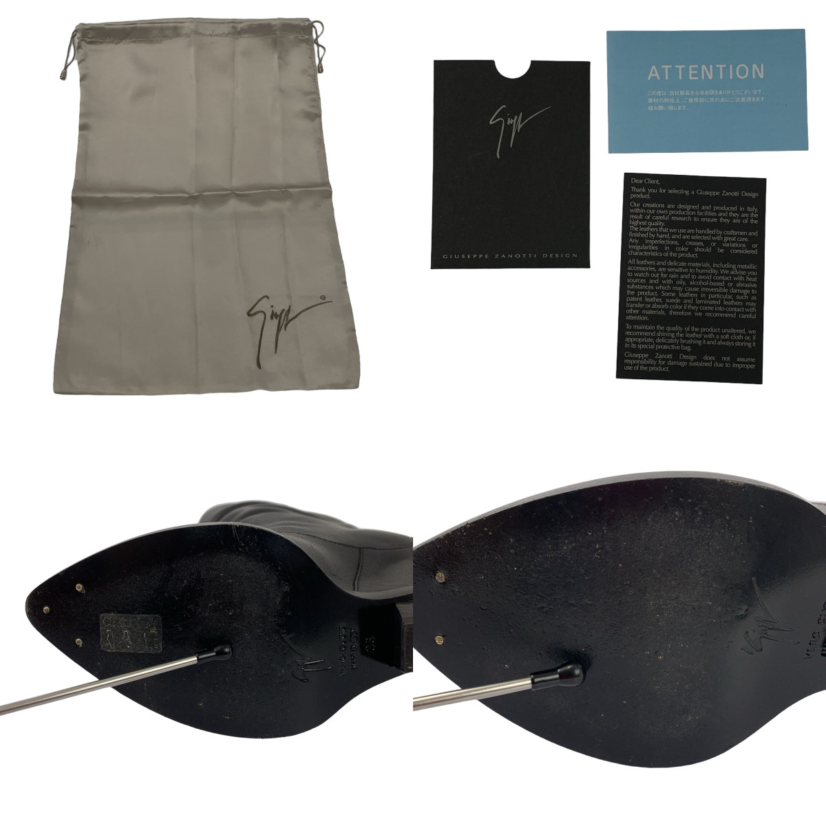 Giuseppe Zanotti / ジュゼッペザノッティ ウェッジソール レザー ウエスタンブーツ