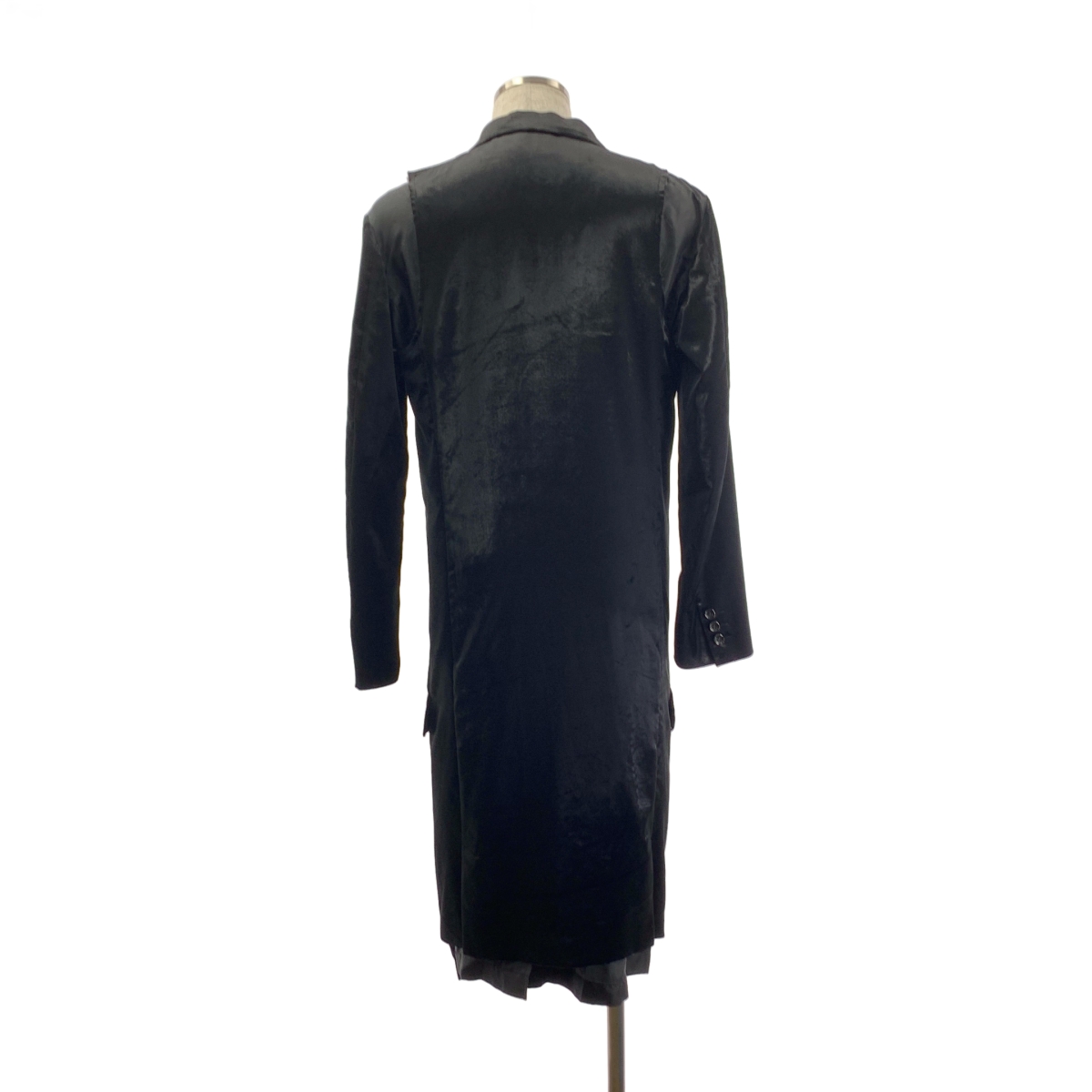 COMME des GARCONS HOMME PLUS / コムデギャルソンオムプリュス ベロア レイヤード カットオフ ロング ジャケット コート