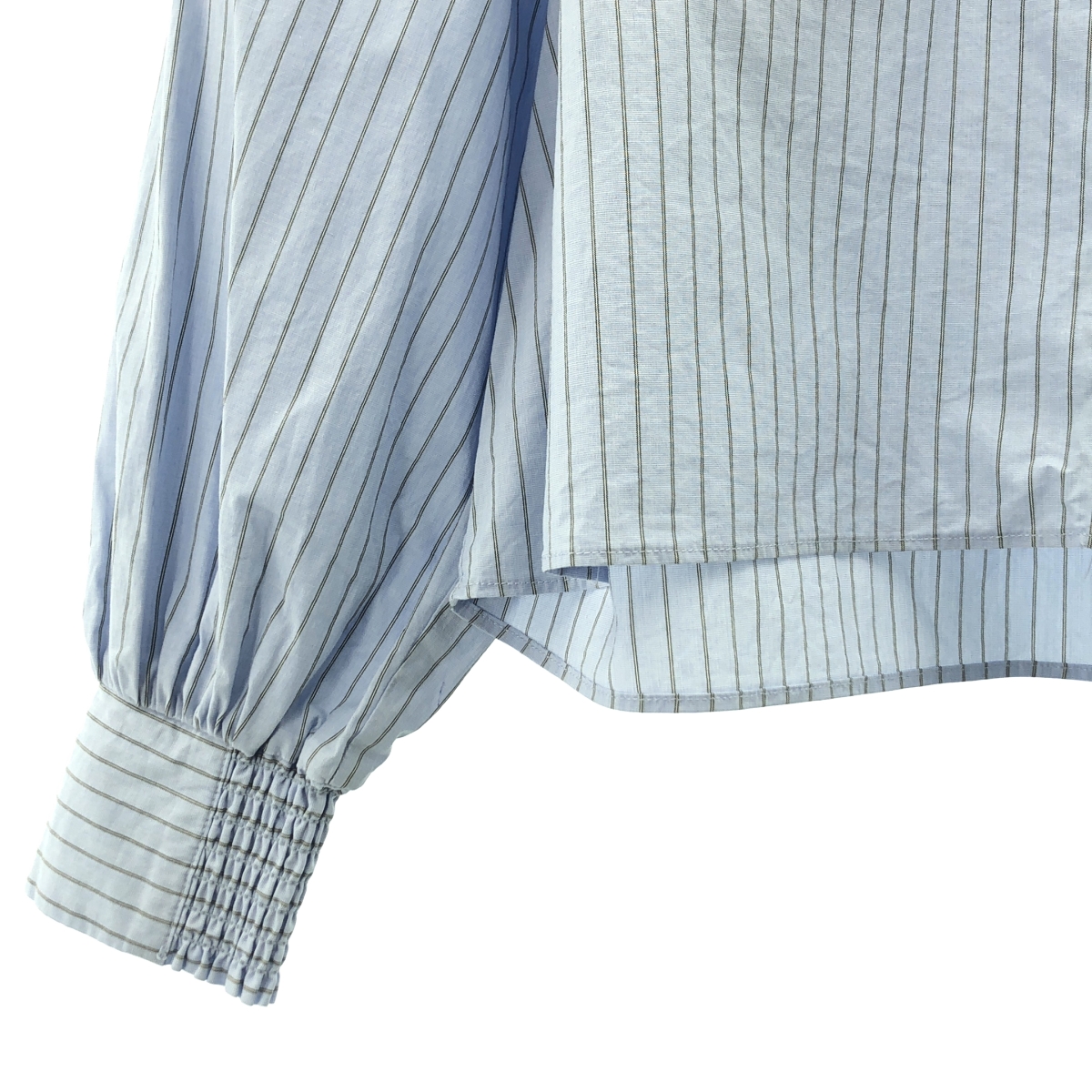 その他 コットン ストライプ クロップドシャツ