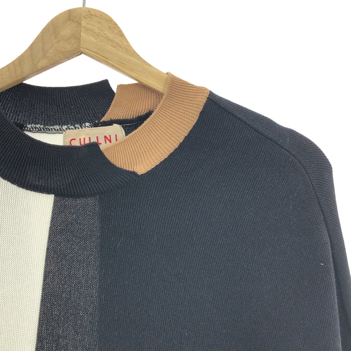 CULLNI / クルニ マルチカラー ドルマンニット プルオーバー