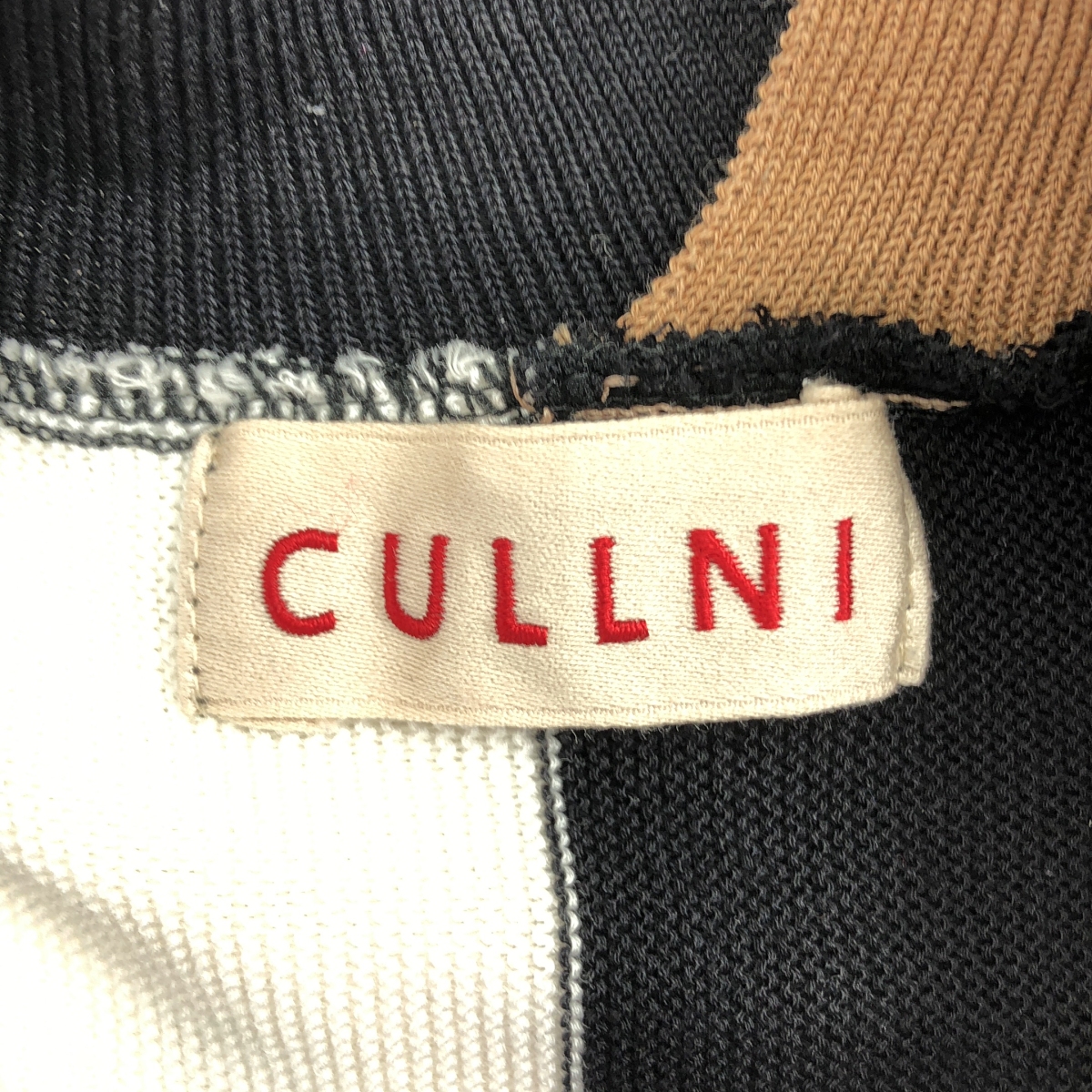 CULLNI / クルニ マルチカラー ドルマンニット プルオーバー