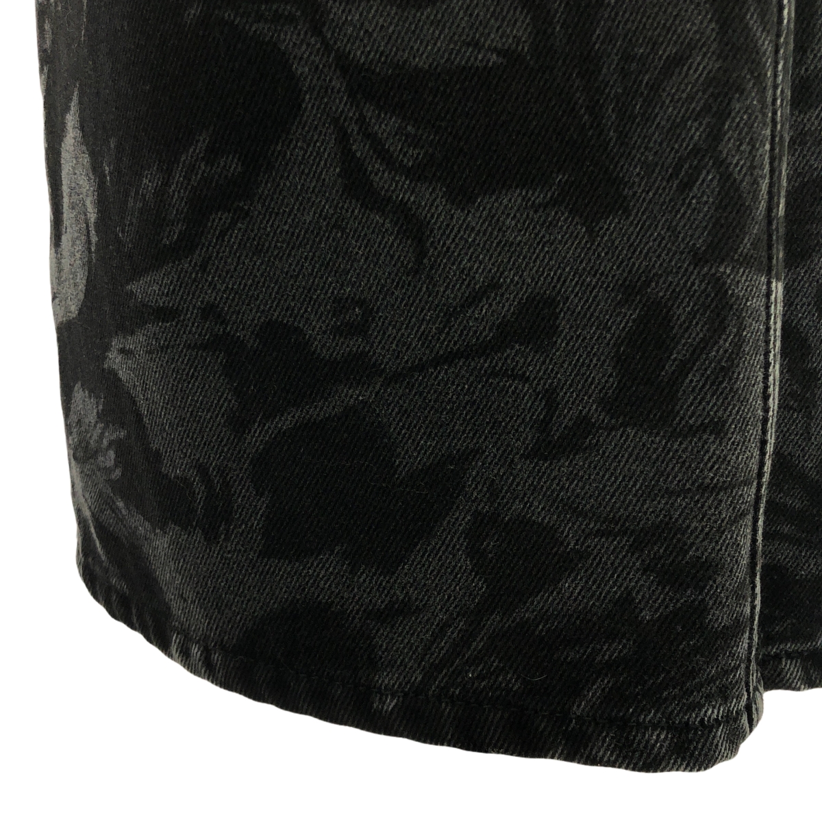 BALENCIAGA / バレンシアガ フラワープリント スリット デニムスカート