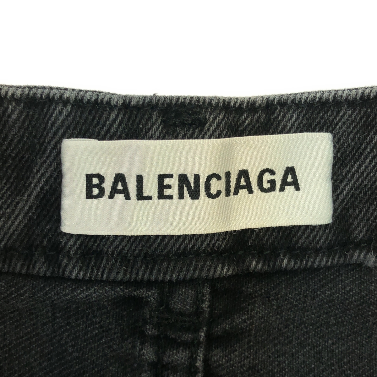 BALENCIAGA / バレンシアガ フラワープリント スリット デニムスカート