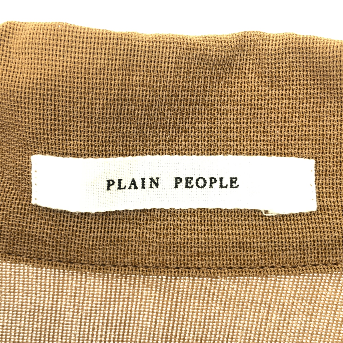 PLAIN PEOPLE / プレインピープル コットン オーバーシルエット サイドスリット ジップ シャツ ジャケット