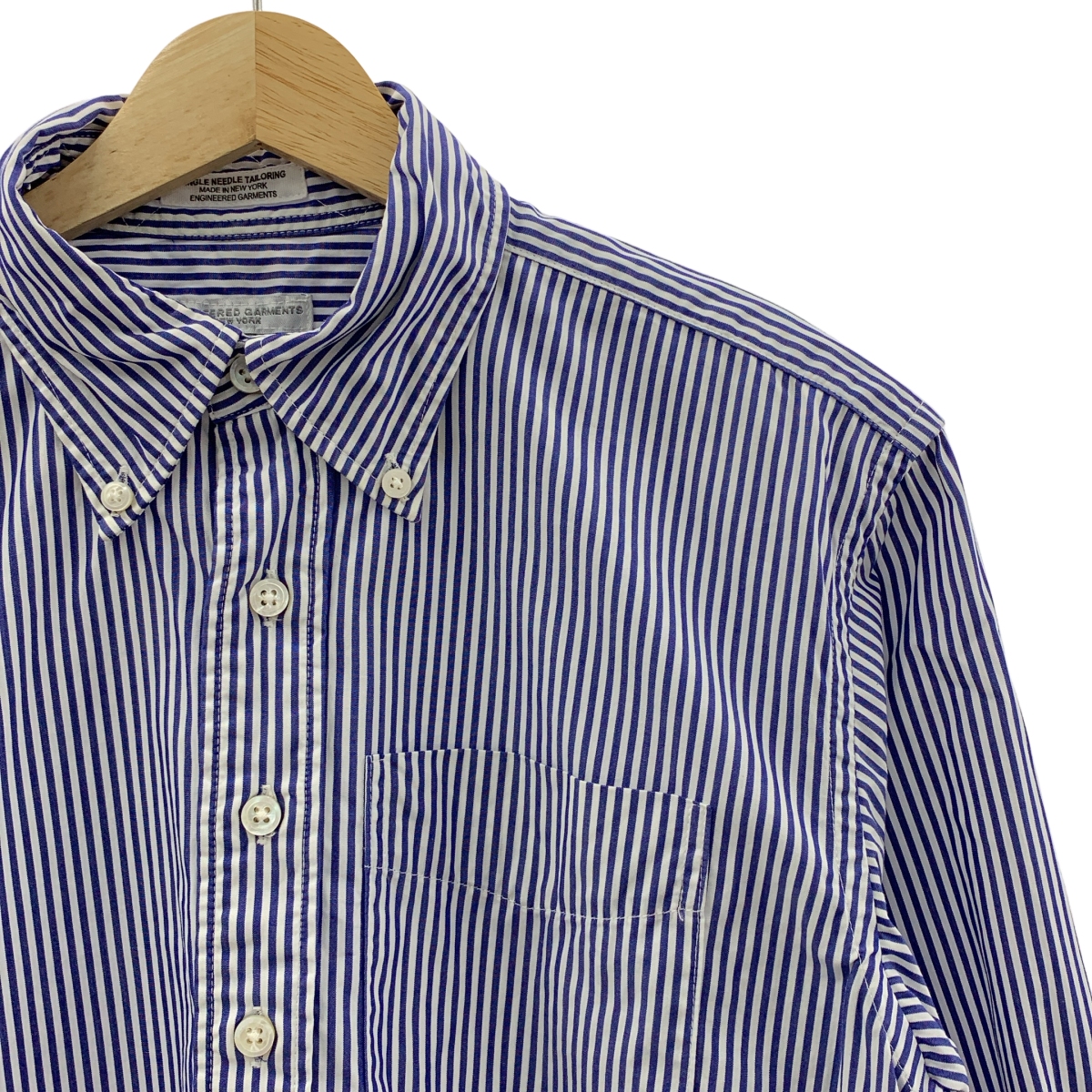 Engineered Garments / エンジニアドガーメンツ Single Needle Tailoring ストライプ ボタンダウン シャツ