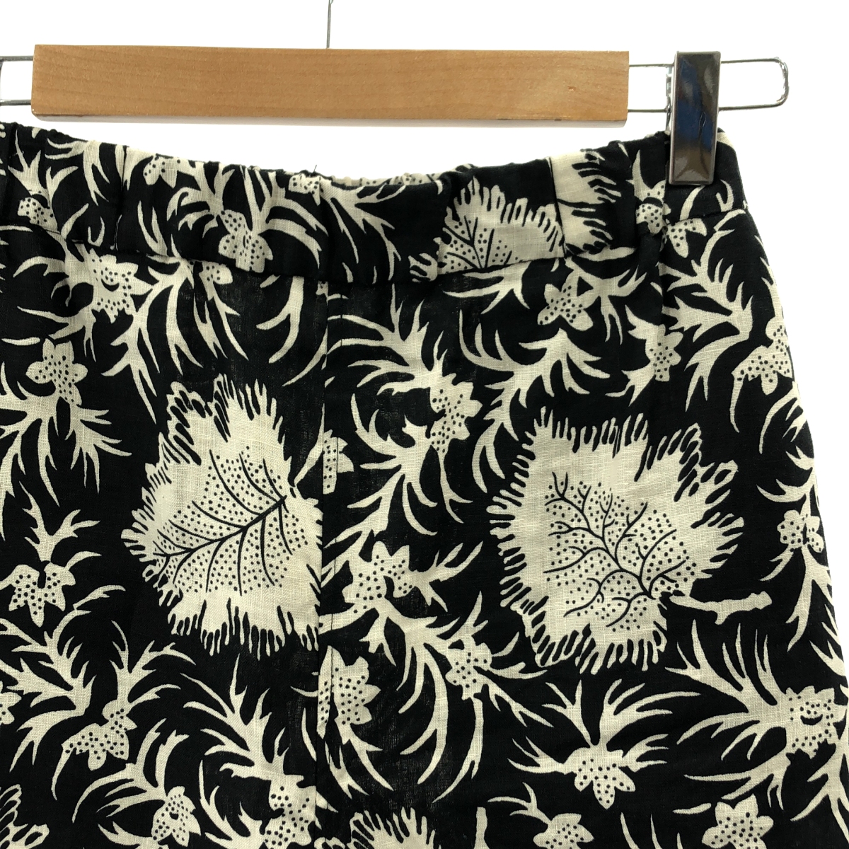 SOULEIADO / ソレイアード リネン 総柄 イージーパンツ