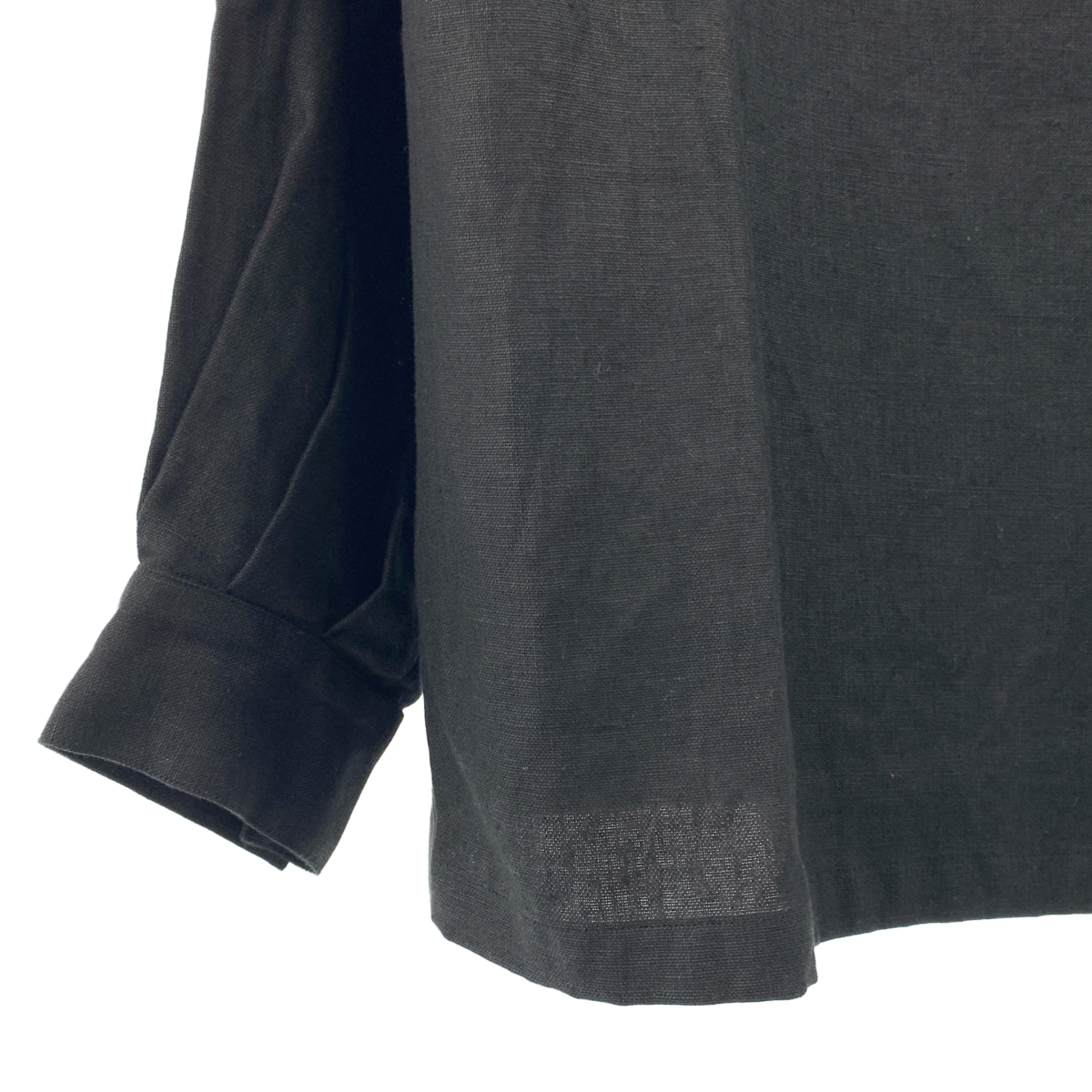 その他 リネン バックジップ プルオーバーブラウス